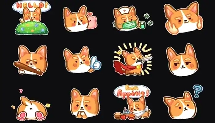 WHATSAPP NEW STICKERS: THE FANTASTIC CORGI